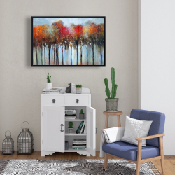 Encadré 24 x 36 - Forêt abstraite et colorée