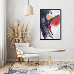 Framed 24 x 36 - Crossed legs and high heels
