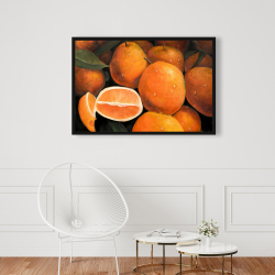 Framed 24 x 36 - Fresh oranges