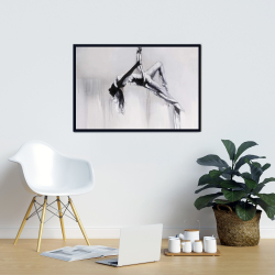 Framed 24 x 36 - Dancer on aerial contortion