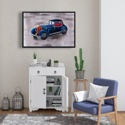 Framed 24 x 36 - Toy car