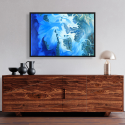 Framed 24 x 36 - Satellite view of the mergui islands