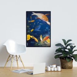 Framed 24 x 36 - Colorful fish under the sea