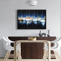 Framed 24 x 36 - Evening at the marina