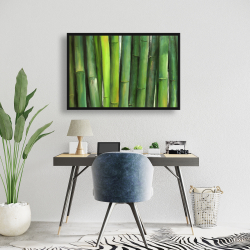 Framed 24 x 36 - Green bamboo