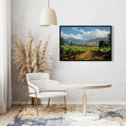 Framed 24 x 36 - Exotic farm