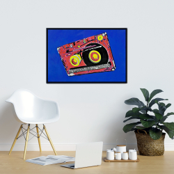 Framed 24 x 36 - Tape player