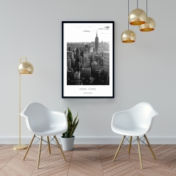 Encadré 24 x 36 - Ville de new york au couché du soleil