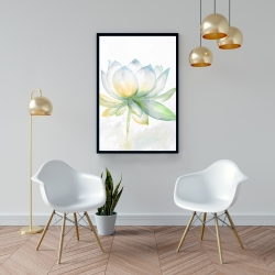 Framed 24 x 36 - Lotus flower