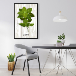 Encadré 24 x 36 - Origan sur bois