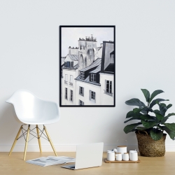 Framed 24 x 36 - Historical buildings