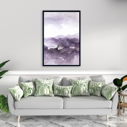 Framed 24 x 36 - Purple cloud