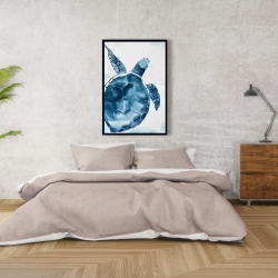 Encadré 24 x 36 - Tortue bleu
