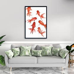 Framed 24 x 36 - Red fishes