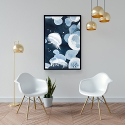 Framed 24 x 36 - Jellyfishs
