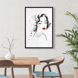 Encadré 24 x 36 - Femme aquarelle