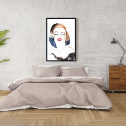 Framed 24 x 36 - Vintage chic marilyne monroe