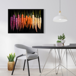 Framed 24 x 36 - Colorful carrots