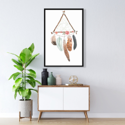 Encadré 24 x 36 - Capteur de rêves triangulaire 