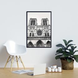 Framed 24 x 36 - Notre-dame de paris cathedral