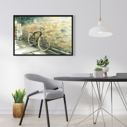 Framed 24 x 36 - Old urban bicycle