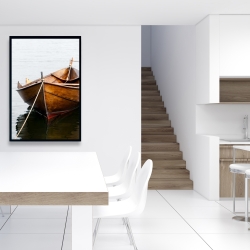 Framed 24 x 36 - Rowboat on calm water