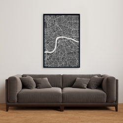 Encadré 24 x 36 - Plan de la ville de londres