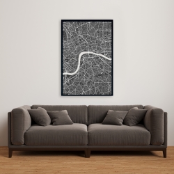 Framed 24 x 36 - London city plan