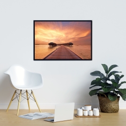 Framed 24 x 36 - Sea villas