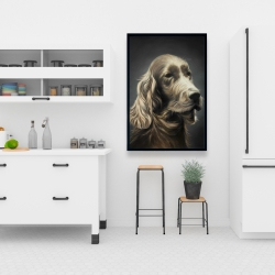 Framed 24 x 36 - Field spaniel