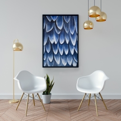 Encadré 24 x 36 - Plumage bleu