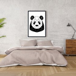 Encadré 24 x 36 - Panda géométrique
