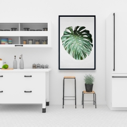 Framed 24 x 36 - Monstera leaf