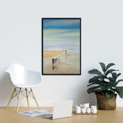 Encadré 24 x 36 - Enfants à la plage