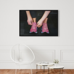 Encadré 24 x 36 - Prêt pour la course
