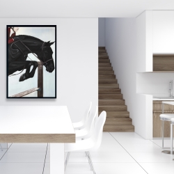 Framed 24 x 36 - Riding competition
