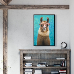 Encadré 24 x 36 - Aimable llama