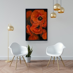 Framed 24 x 36 - Poppy bouquet