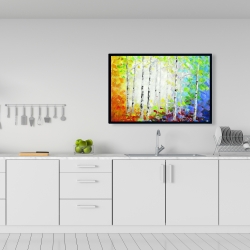 Encadré 24 x 36 - Forêt multicolore