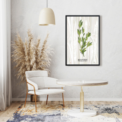 Framed 24 x 36 - Rosemary on wood