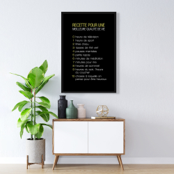 Encadré 24 x 36 - Recette du bonheur