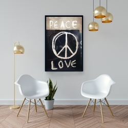 Encadré 24 x 36 - Peace love