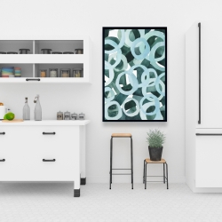 Framed 24 x 36 - Abstract rings