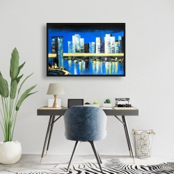 Framed 24 x 36 - Skyline of lower manhattan