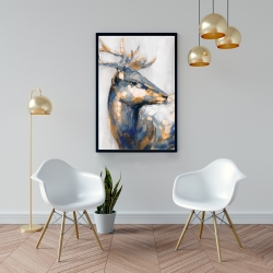 Framed 24 x 36 - Golden deer