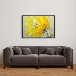 Encadré 24 x 36 - Fleur jaune
