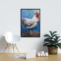 Encadré 24 x 36 - Poule grise
