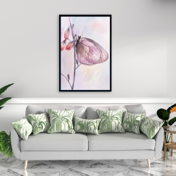 Framed 24 x 36 - Delicate butterfly