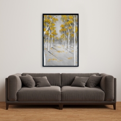 Framed 24 x 36 - Yellow birch forest