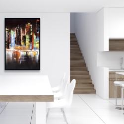 Framed 24 x 36 - Cityscape by night
